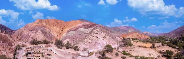 Argentinië Jujuy Andes Purmamarca Zeven kleuren heuvel Cerro Siete Colores in Quebrada Purmamarca