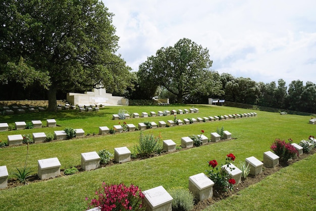 제1차 세계 대전에서 전사한 군인들을 위한 아리부르누 묘지 (Ari Burnu Cemetery for fallen WWI soldiers Anzac Cove Gallipoli)