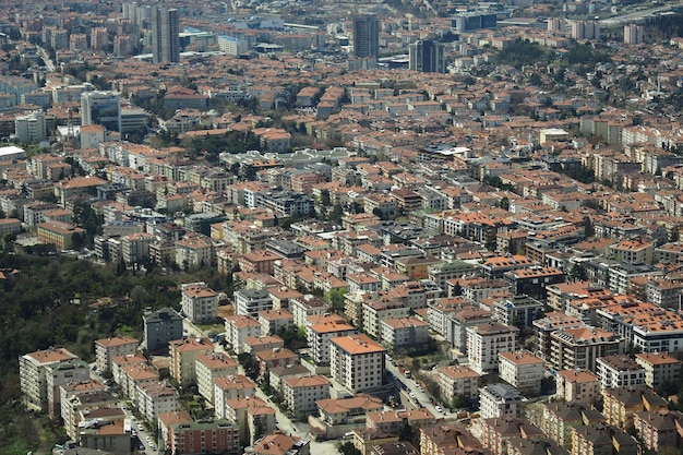 Arial View van Istanbul Asian Side Urban bouwstenen