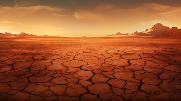 Arid atmosphere textured background inspired by cracked desert floor