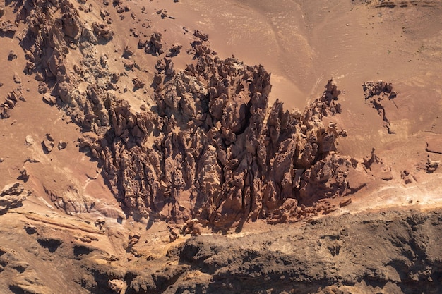 Arid desert and strange stones