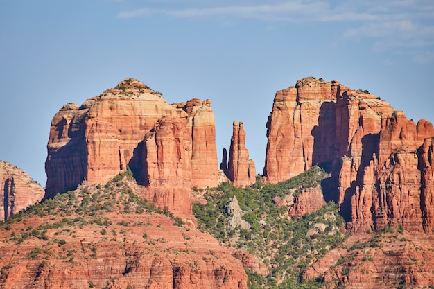 Arizona detail of red rock mountains landscape