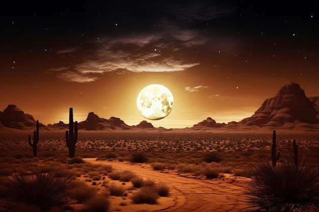 Arizona nacht woestijn landschap