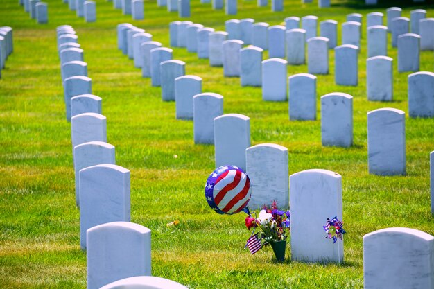 Foto cimitero nazionale di arlington, va vicino a washington dc