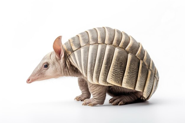 Armadillo isolated on a white backgroubnd