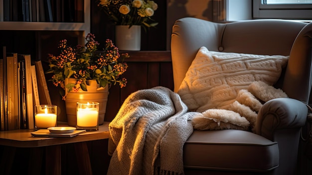 Armchair interior details