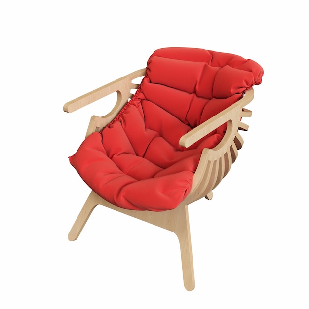 사진 색 바탕에 고립 된 의자 인테리어 가구 3d 일러스트레이션 cg 렌더