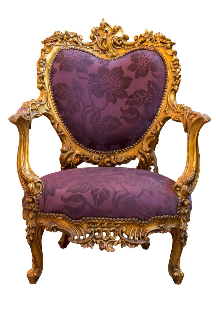 Photo armchair isolated on white background.