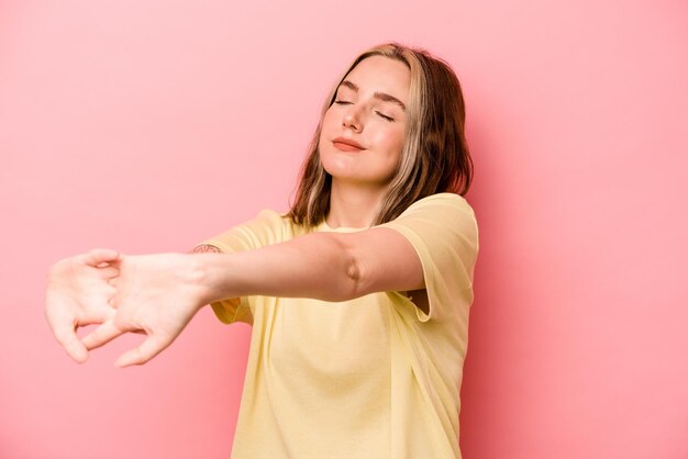 Armen strekken ontspannen positie