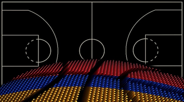 Armenia Basketball court background Basketball Ball