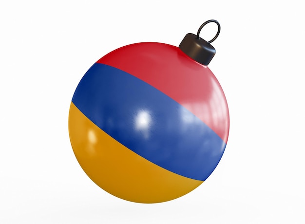 armenia flag on the Christmas ball