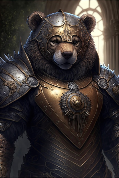 Photo armored bear