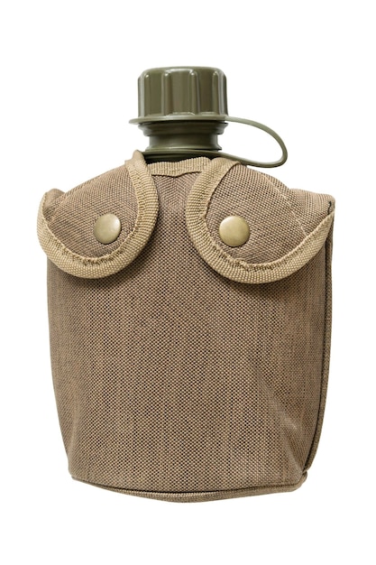 Army flask isolated