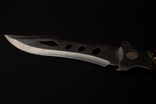 Photo army sharp knife made of metal