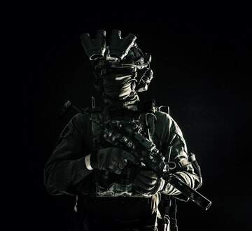 Premium Photo | Army special operations forces soldier in mask and ...