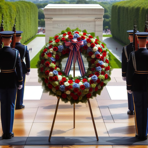 army wreath