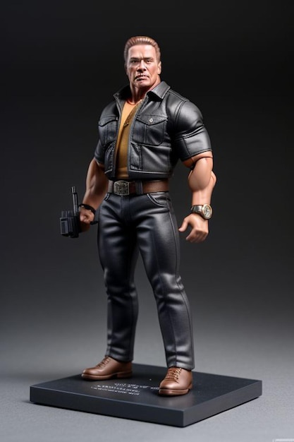 Premium Photo | Arnold Schwarzenegger cute figurine Arnold