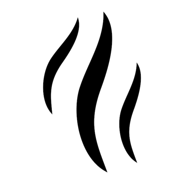Aroma Glyph effen zwarte afbeelding