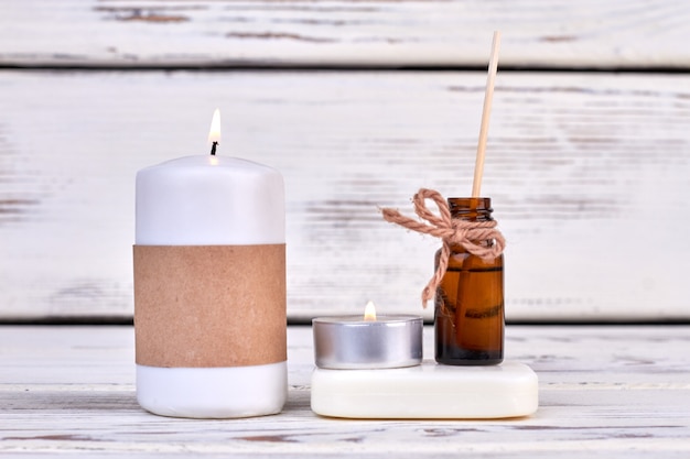 Aromatherapie bad spa-accessoires candkes en oliefles