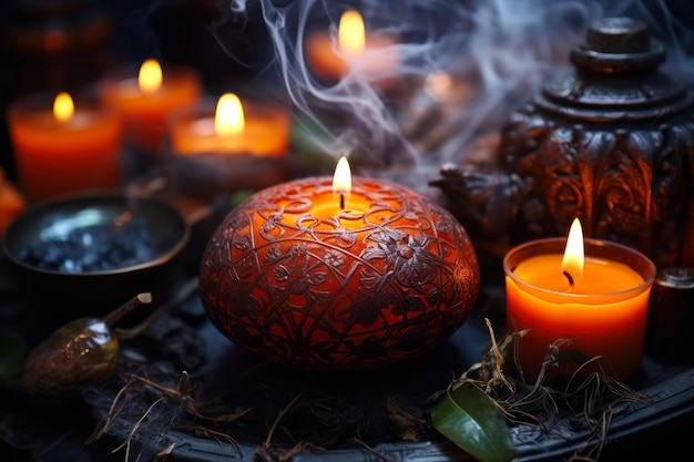 Aromatherapie kaarsen voor ontspanning ai generatief