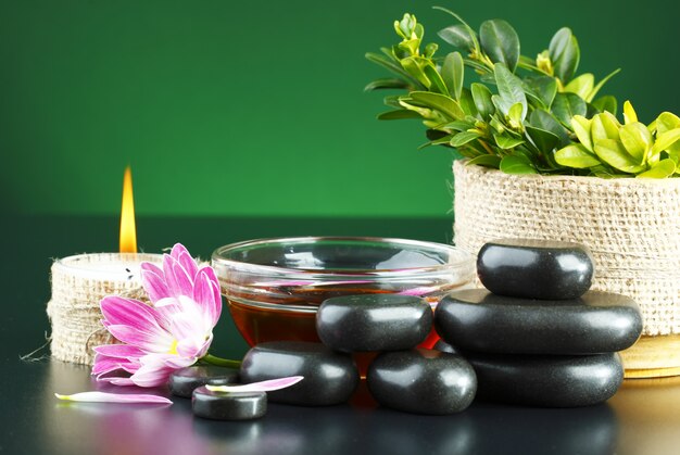 Aromatherapy accessories in spa