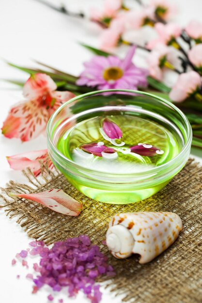 Aromatherapy accessories in spa