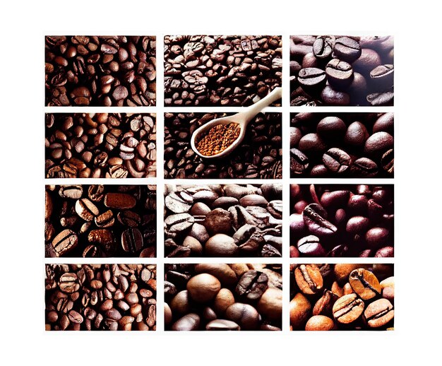 Photo aromatic canvas roasted coffee beans creating a textured background generative ai