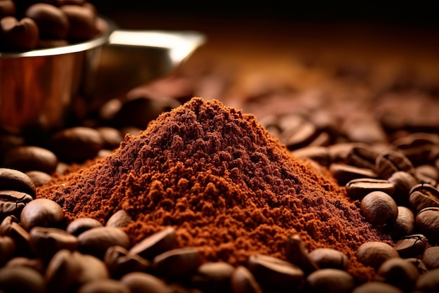 Ароматические удовольствия Исследование кофейных зерен Кофе и блестящие кофейные напитки в Клозеу