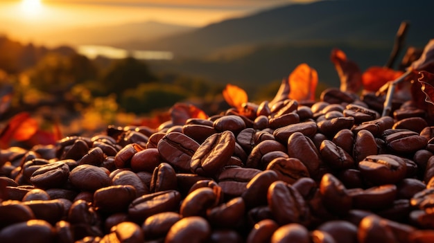 Aromatic Elixirs Unveiled Coffee Beans' Journey from Plantation to Cup Generative AI