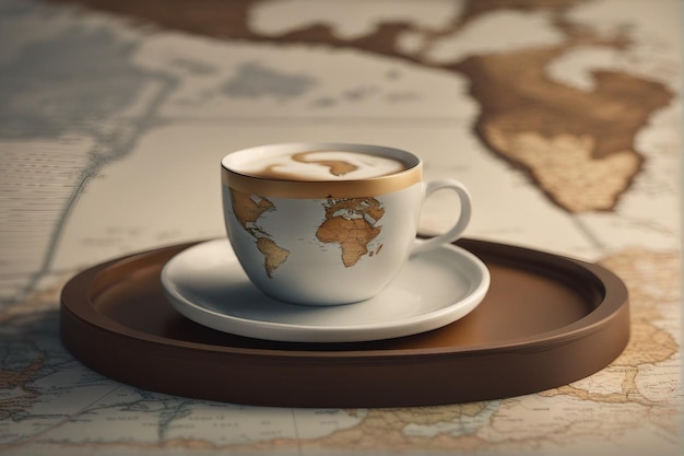 Aromatic Expeditions Coffee Maps and Contemplation