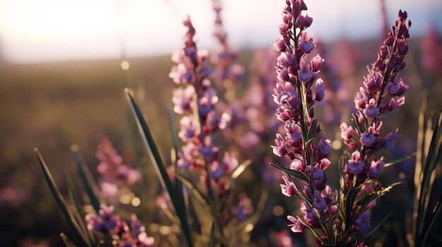 ラベンダの花の中の香りのある体験 高解像度の写真的創造的なイメージ