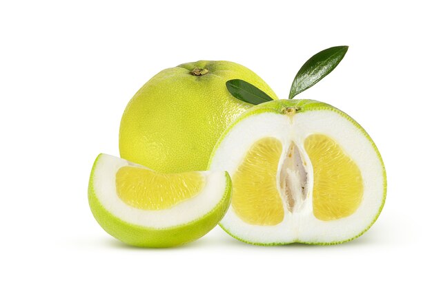 aromatic and juicy sweet citrus variety on a white