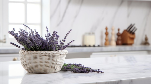Aromatic Lavender Herbs Photorealistic Horizontal Illustration Healthy Vegetarian Diet Ai Generated