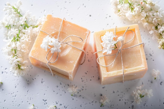 aromatic lilac soap for body care lilac flower soap