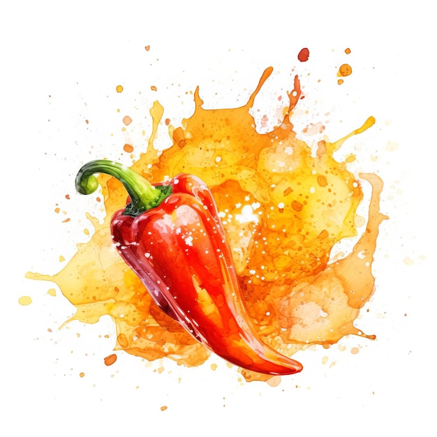 Aromatic Paprika Spice Square Background