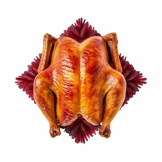 Photo an aromatic roast chicken for thanksgiving festival