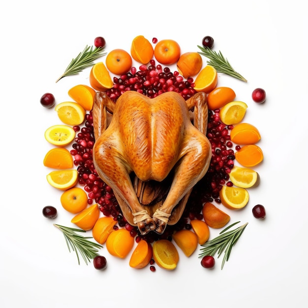 An aromatic roast chicken for thanksgiving festival