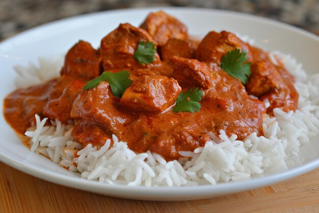 Aromatische kip Tikka Masala Dinner Plate ar c