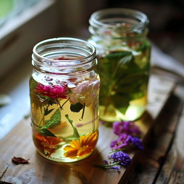 Aromatische kruidenthee-infusie