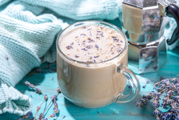 Aromatische lavandula latte