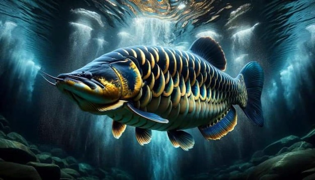 Arowana wallpaper realistic fish