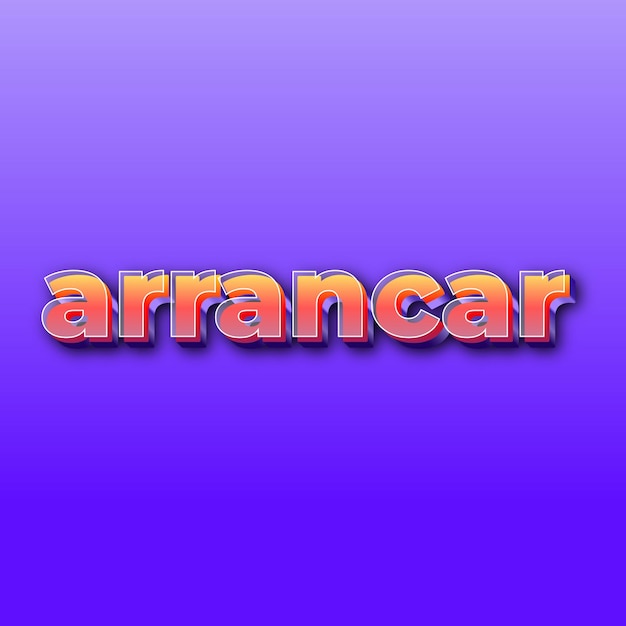 arrancarText effect JPG gradient purple background card photo