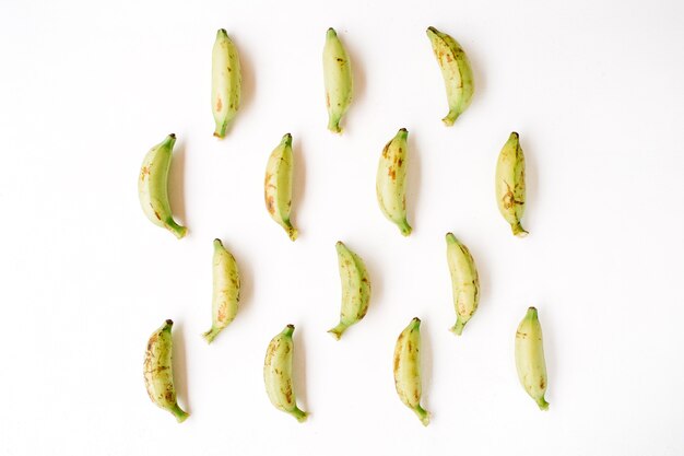 Arranged bananas pattern. Creative food concept