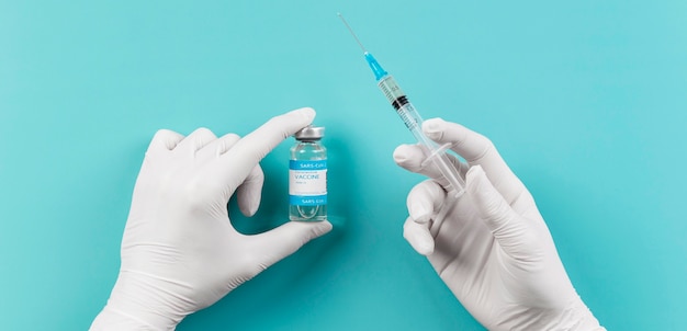 Arrangement of coronavirus vaccine in lab