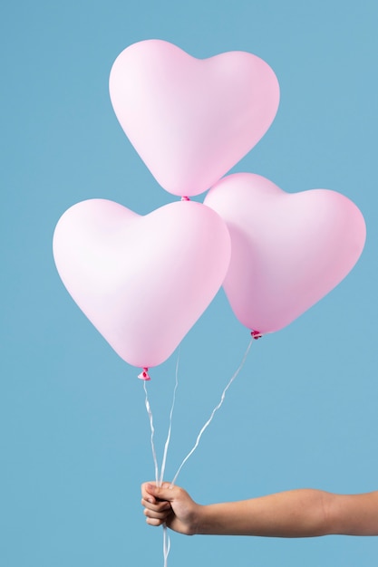 Foto disposizione di diversi palloncini festivi