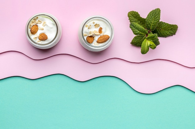 Фото Организация вкусного завтрака с йогуртом
