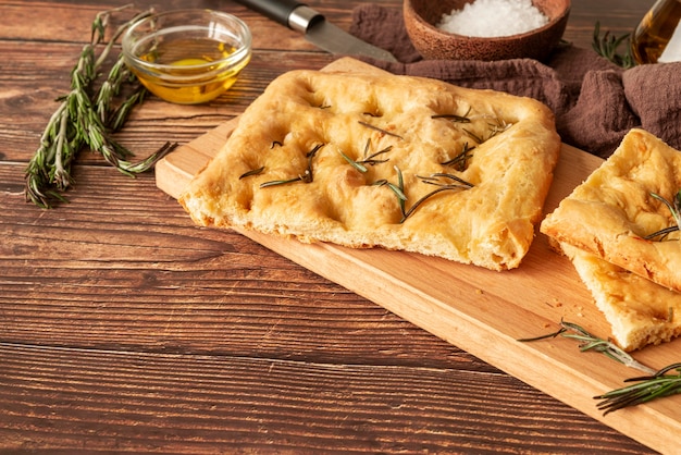 Photo arrangement with delicious traditional pizza