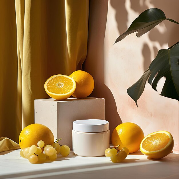 Photo an array of fruits in front of a white window