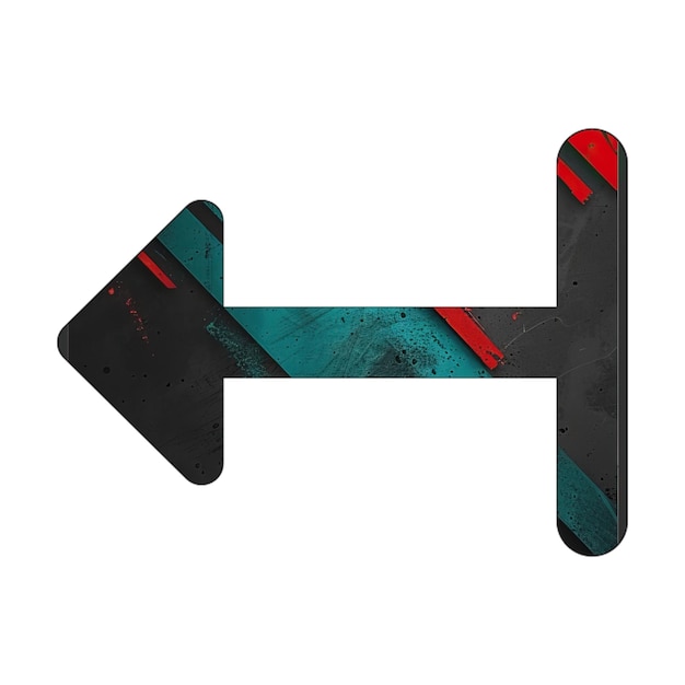 arrow alt from right icon diagonal black green red