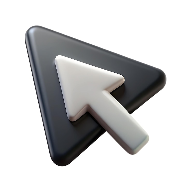 Photo arrow icon 3d